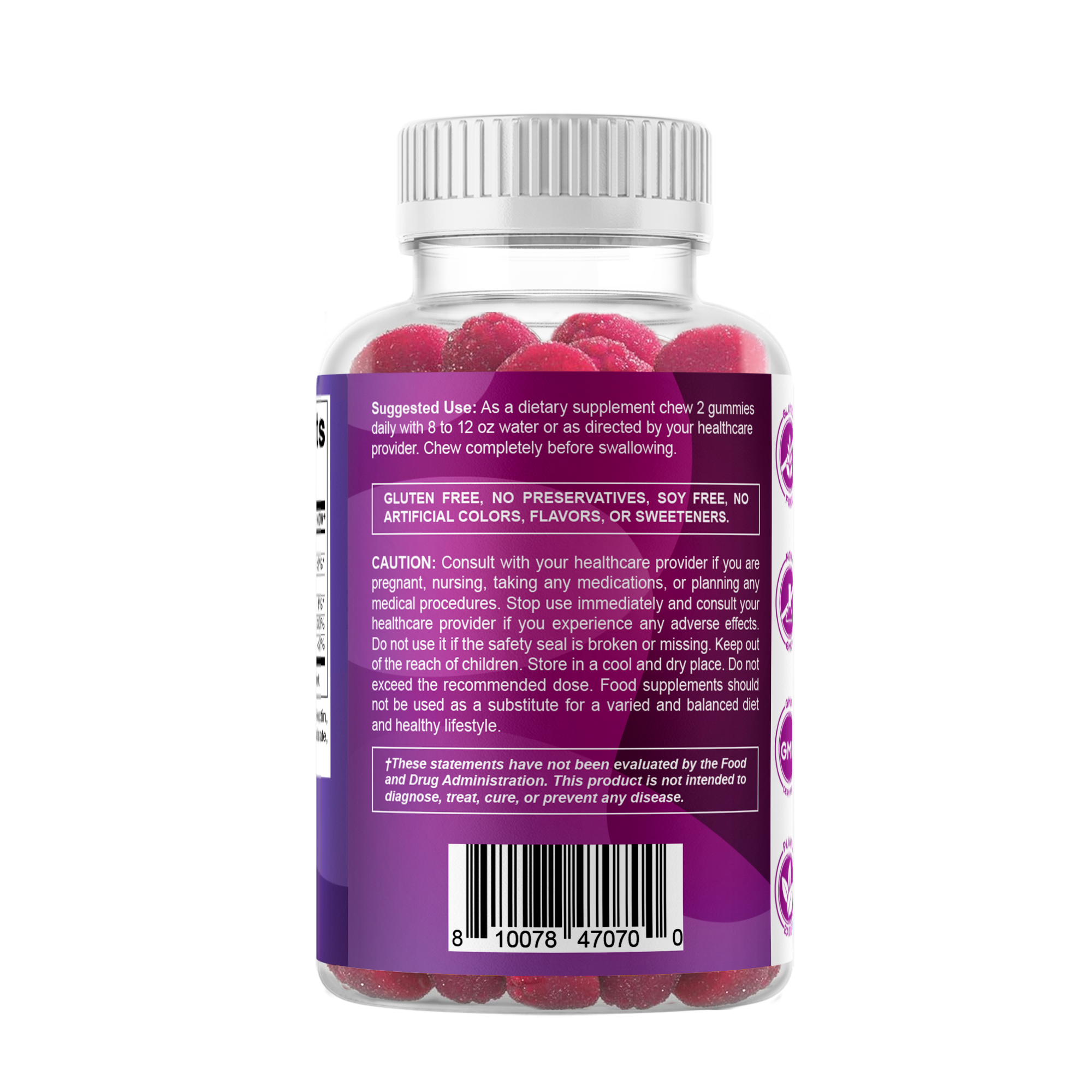 Vitamatic Biotina 10.000 mcg | Cabello, piel y uñas | 60 cápsulas
