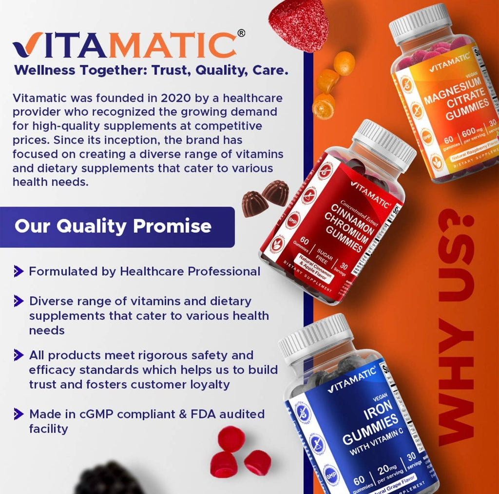 Vitamatic Fibra prebiótica | 7 g de fibra | 60 gominolas