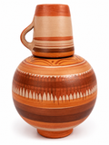 Jarro Artesanal de Barro con Taza-Hecho na Mano