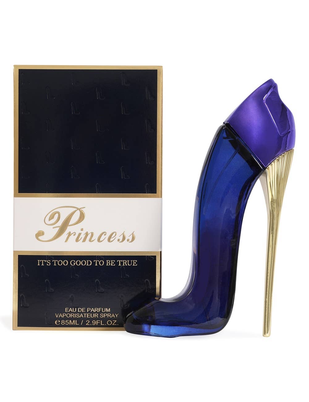 Perfume en Spray Azul de Tacones Altos Princesa para Mujer
