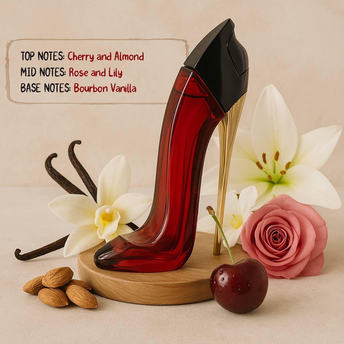 Perfume Princess High Heels Rojo y Negro para mujer 85 ml
