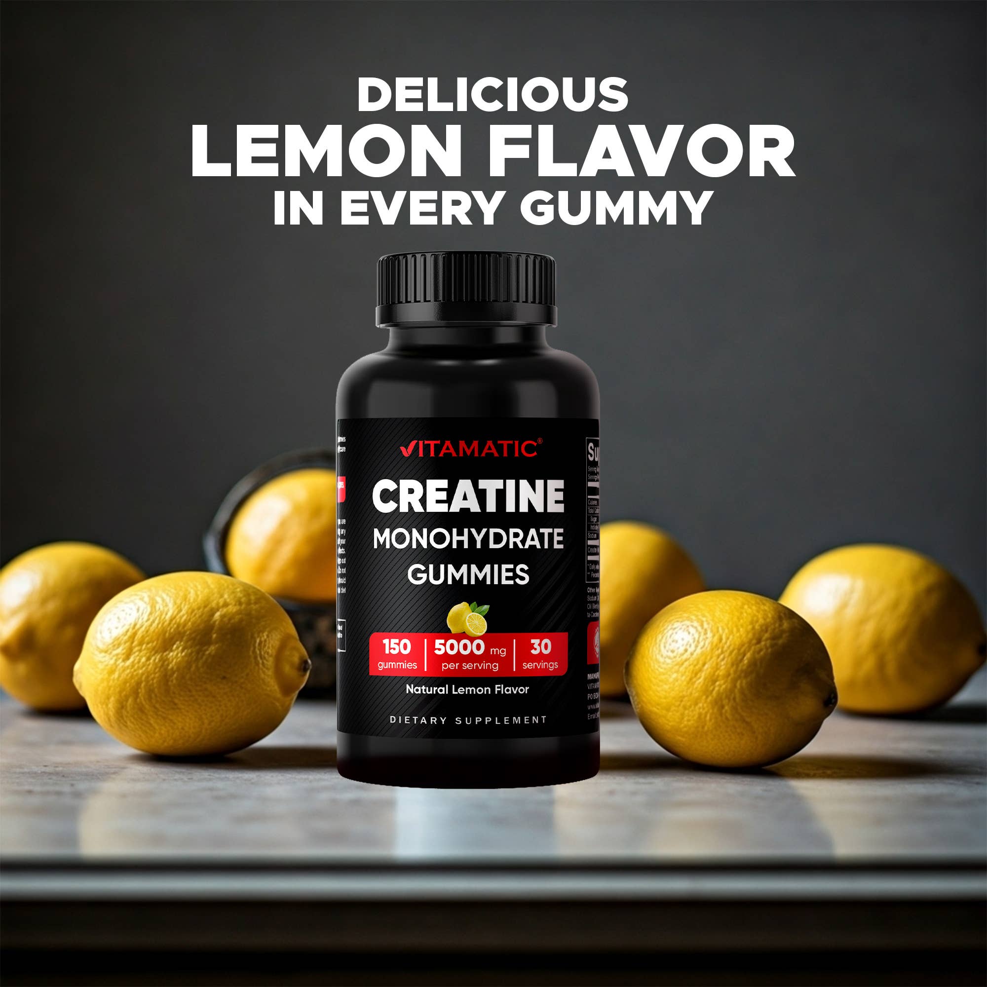 Vitamatic Creatina 5000 mg | Músculo y Energía | 150 unidades