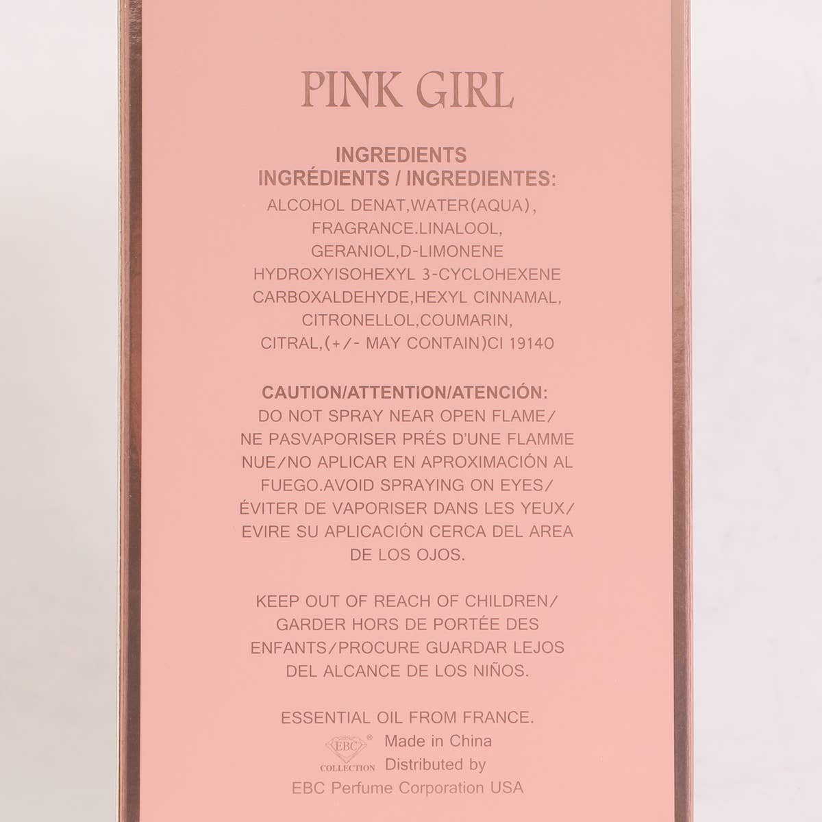 Perfume EDP Pink Girl 35 ml para Mujer