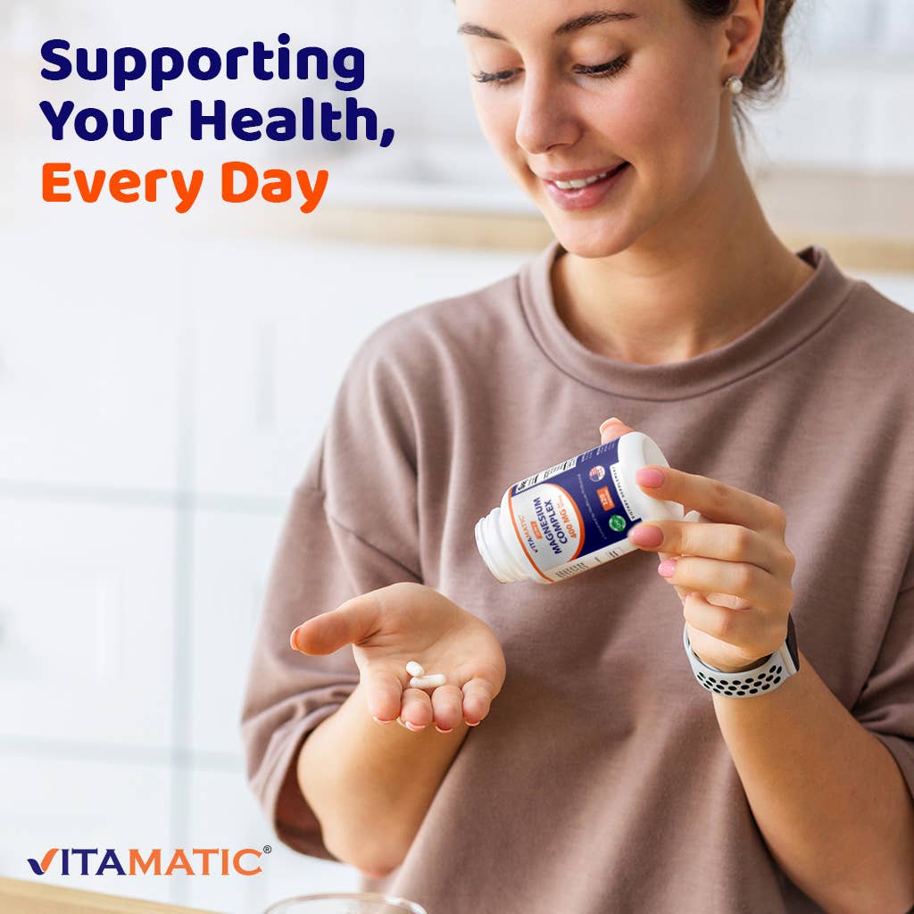 Vitamatic Complejo de Magnesio | Apoyo muscular y del sueño | 120 unidades