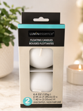 LUMINessence Floating Candles White 2-Pack