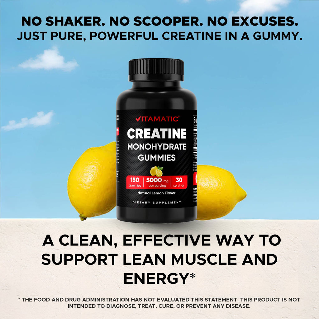 Vitamatic Creatina 5000 mg | Músculo y Energía | 150 unidades
