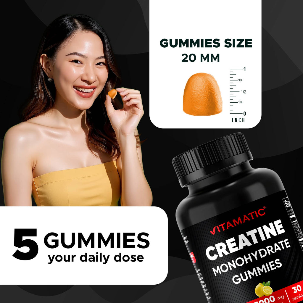 Vitamatic Creatina 5000 mg | Músculo y Energía | 150 unidades
