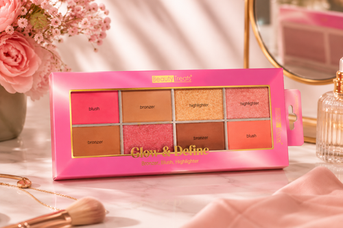 Beauty Treats Glow & Define - Paleta Bronzer, Blush & Highlighter