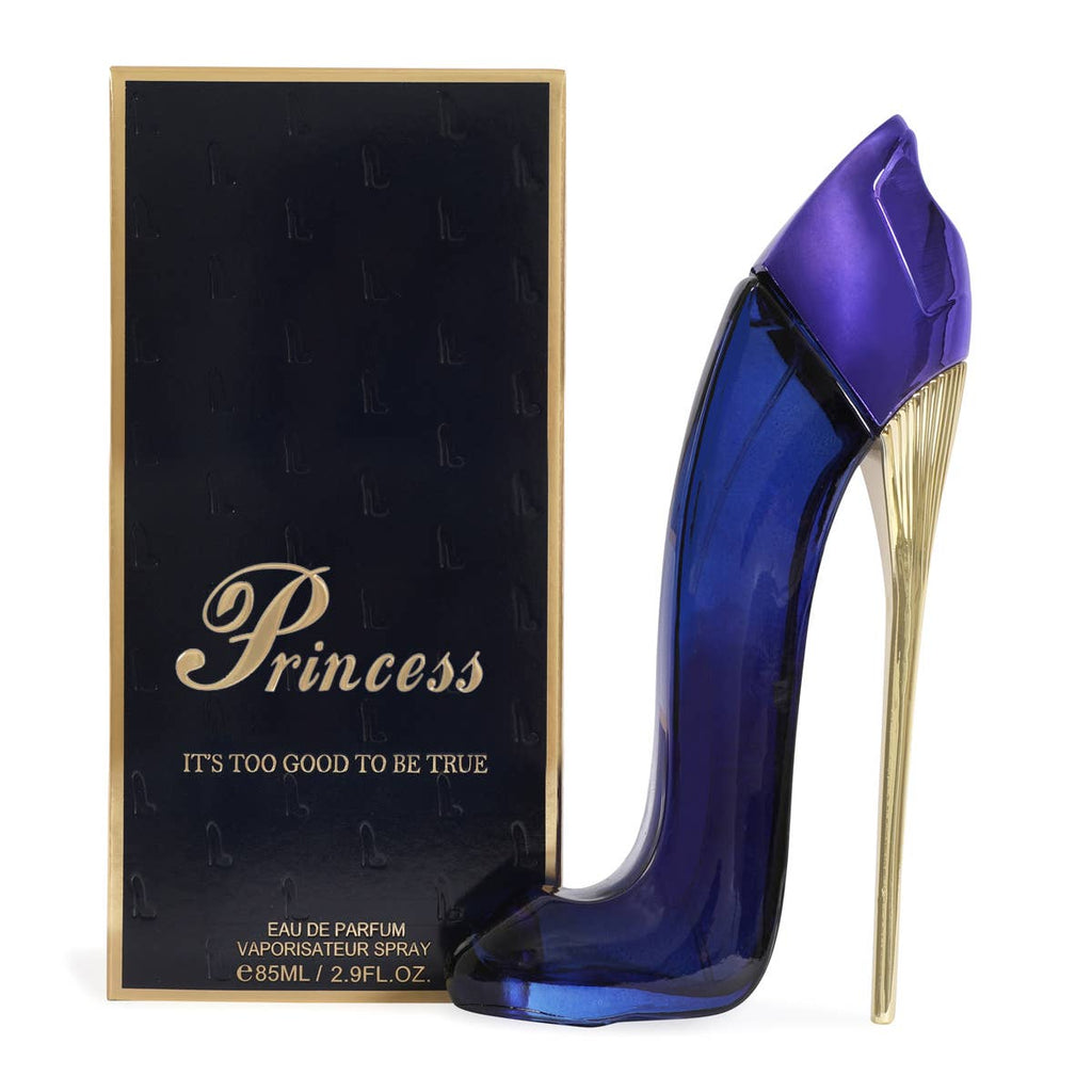 Perfume en Spray Azul de Tacones Altos Princesa para Mujer