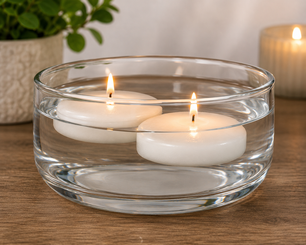 LUMINessence Floating Candles White 2-Pack