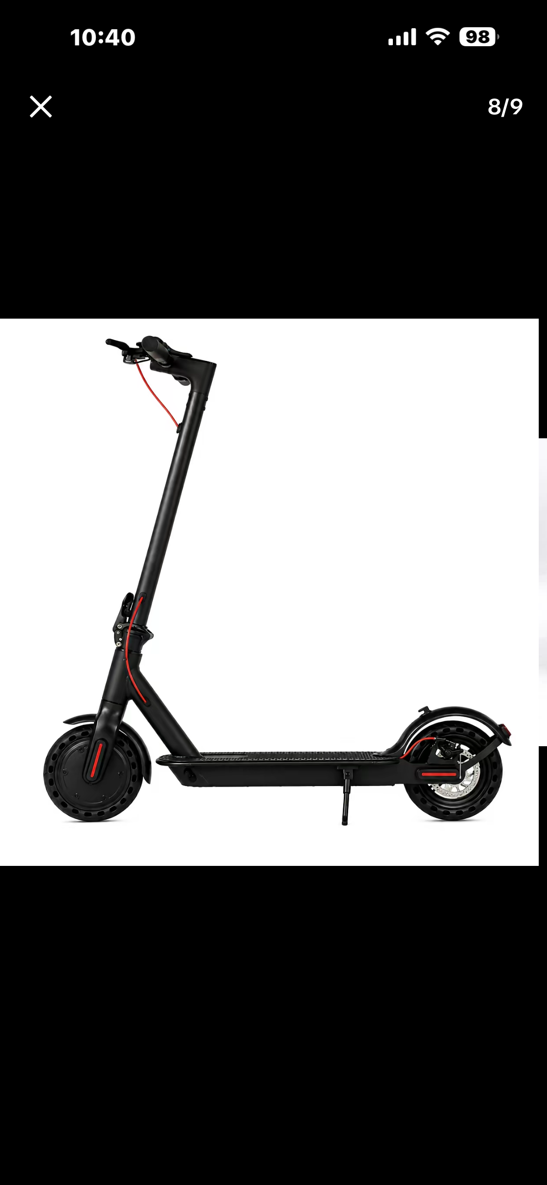 Scooter Eléctrico 350W – Smart LED, App Control, 17 mph