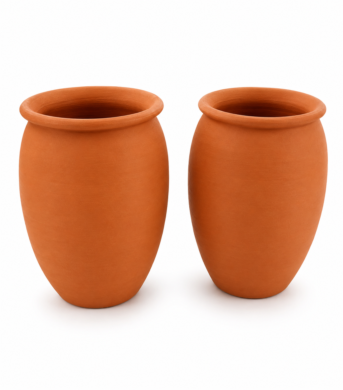 Set de 2 Tazas Cantaritos  Artesanales de Barro Mexicano – 12 oz