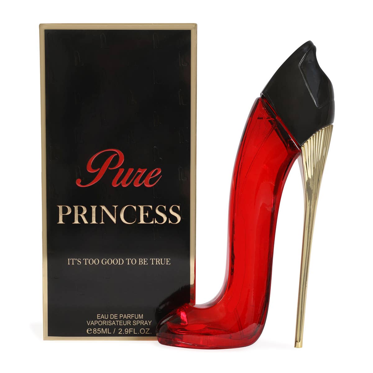 Perfume Princess High Heels Rojo y Negro para mujer 85 ml