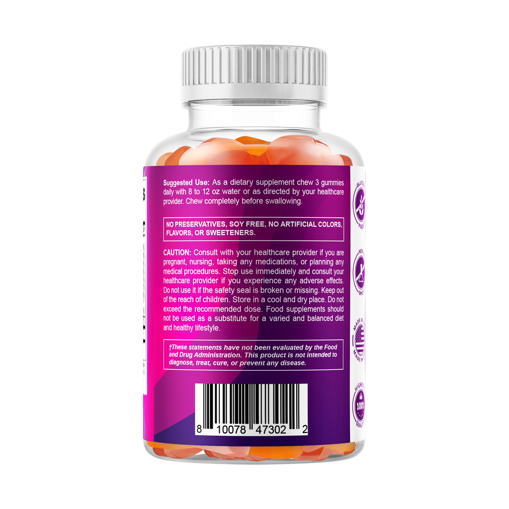 Vitamatic Fibra prebiótica | 7 g de fibra | 60 gominolas