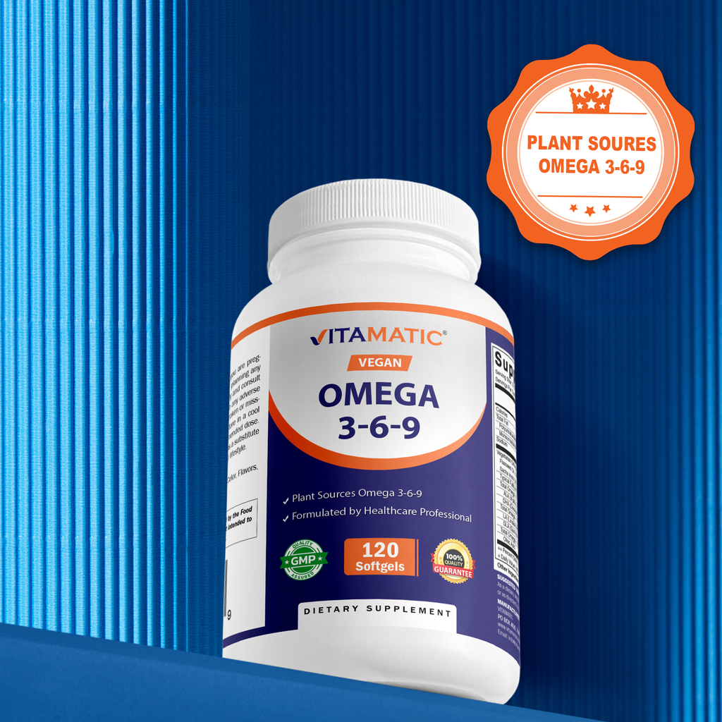 Vitamatic Vegano Omega 3-6-9 | 1250 mg | 120 cápsulas blandas veganas