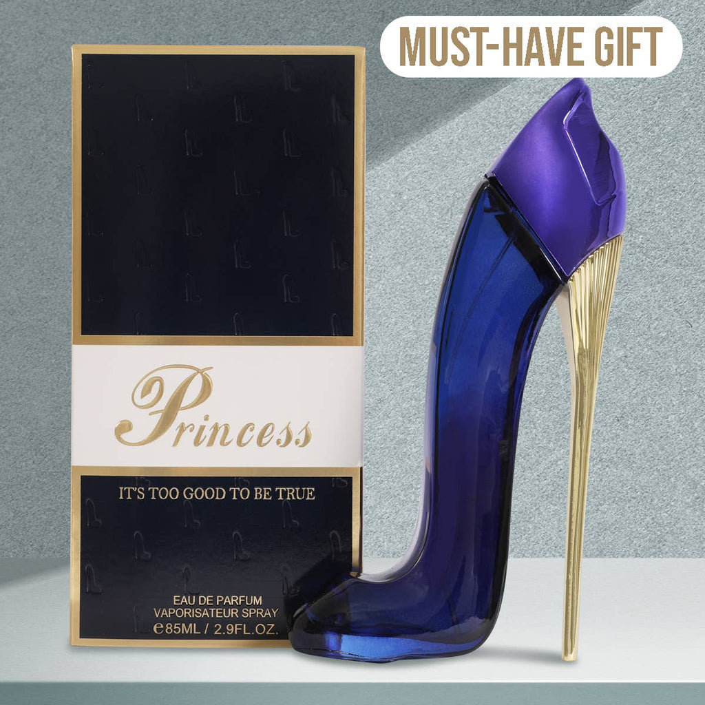 Perfume en Spray Azul de Tacones Altos Princesa para Mujer