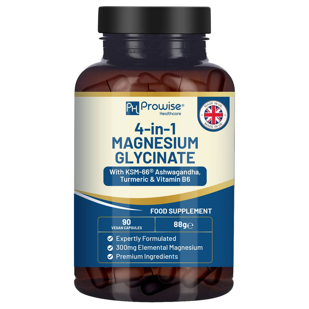 Glicinato de magnesio con ashwagandha, cúrcuma y vitamina B6